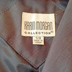 RAIN/TRENCH COAT BLACK. VINTAGE KARIN MORGAN